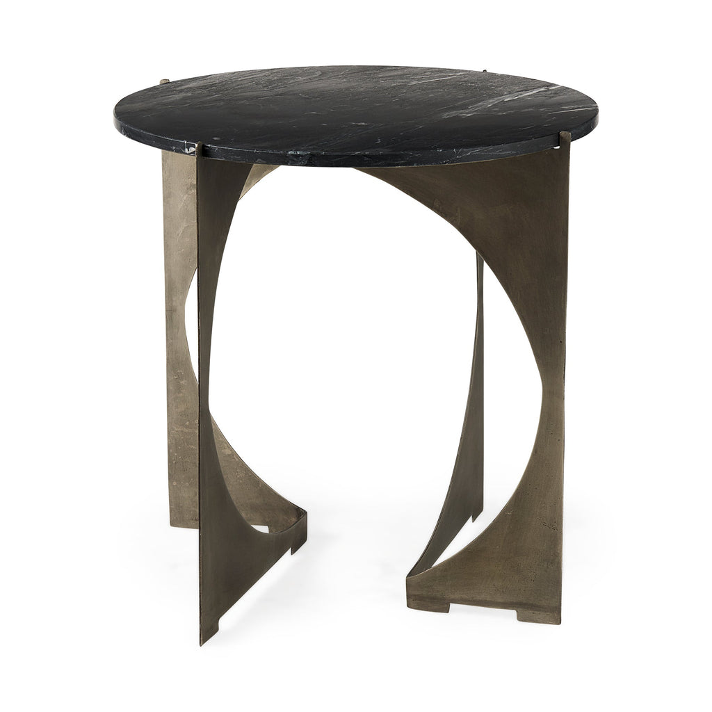 Mercana Reinhold 21" x 21" x 21" Metal Side Table