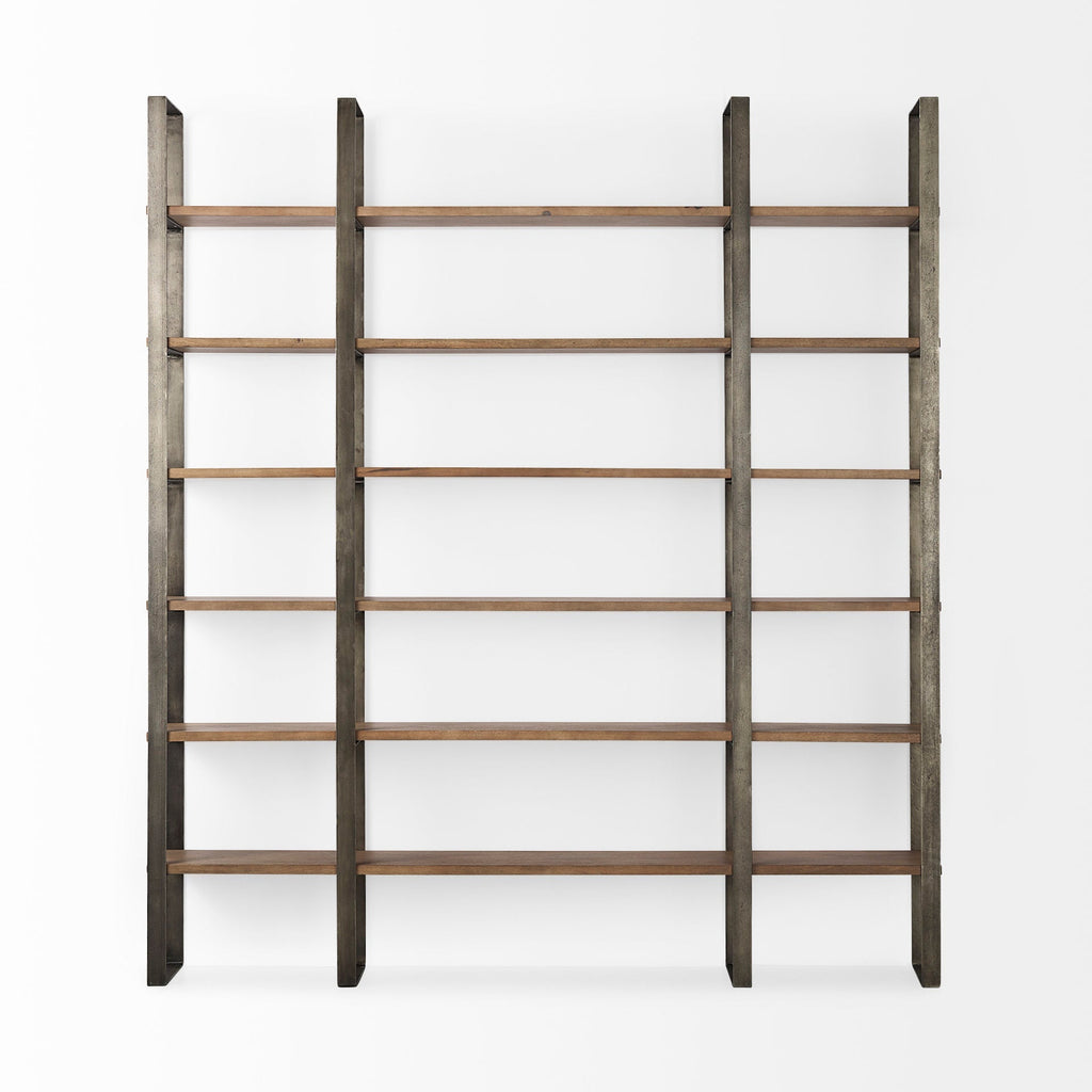 Mercana Taunton 80" x 10.5" x 90" Solid Wood Wall Shelf