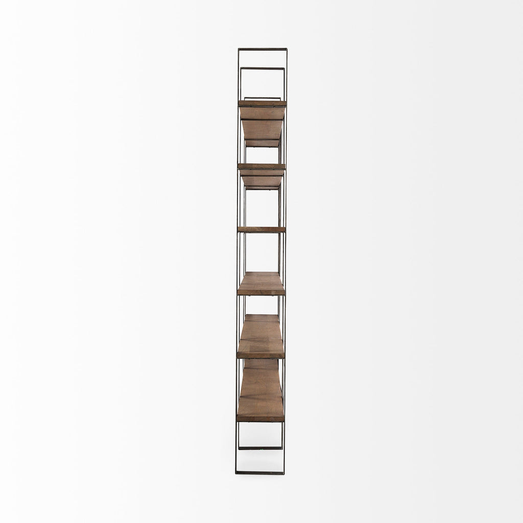 Mercana Taunton 80" x 10.5" x 90" Solid Wood Wall Shelf