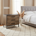 Mercana Alvin 34.5" x 21.5" x 30" Iron,Solid Wood Accent Cabinet