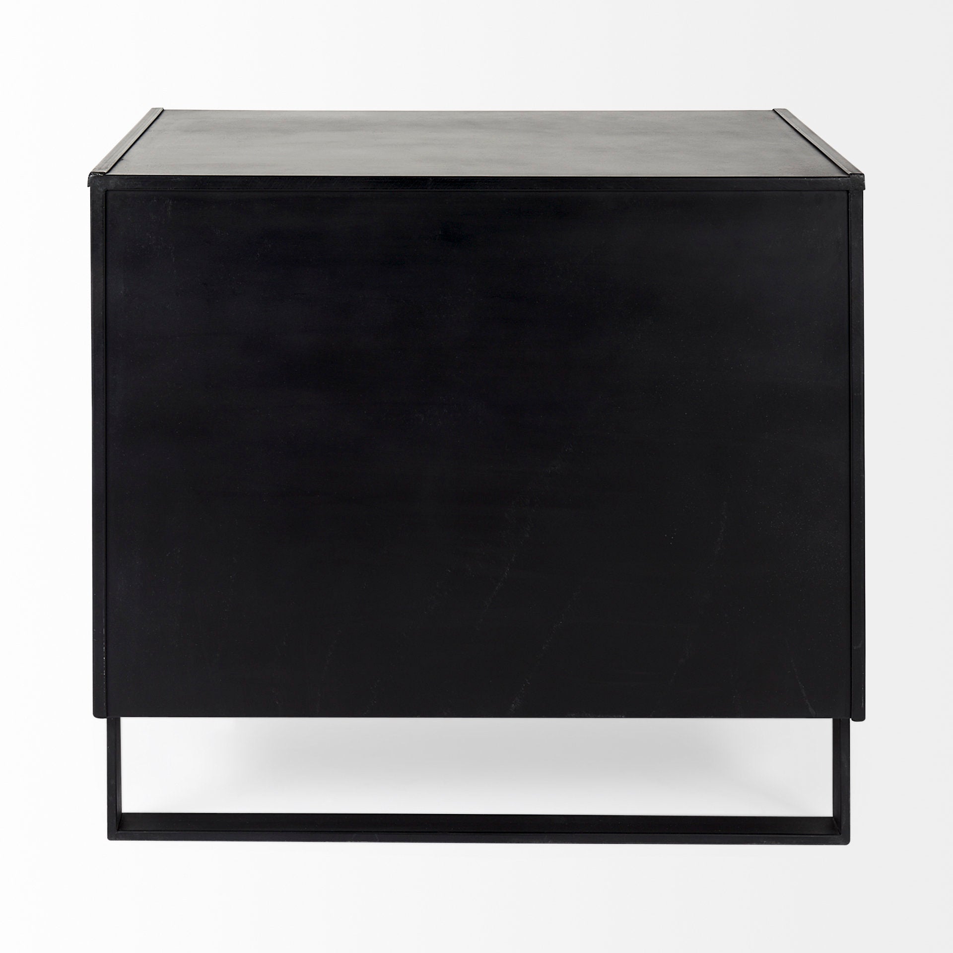 Mercana Alvin 34.5" x 21.5" x 30" Iron,Solid Wood Accent Cabinet