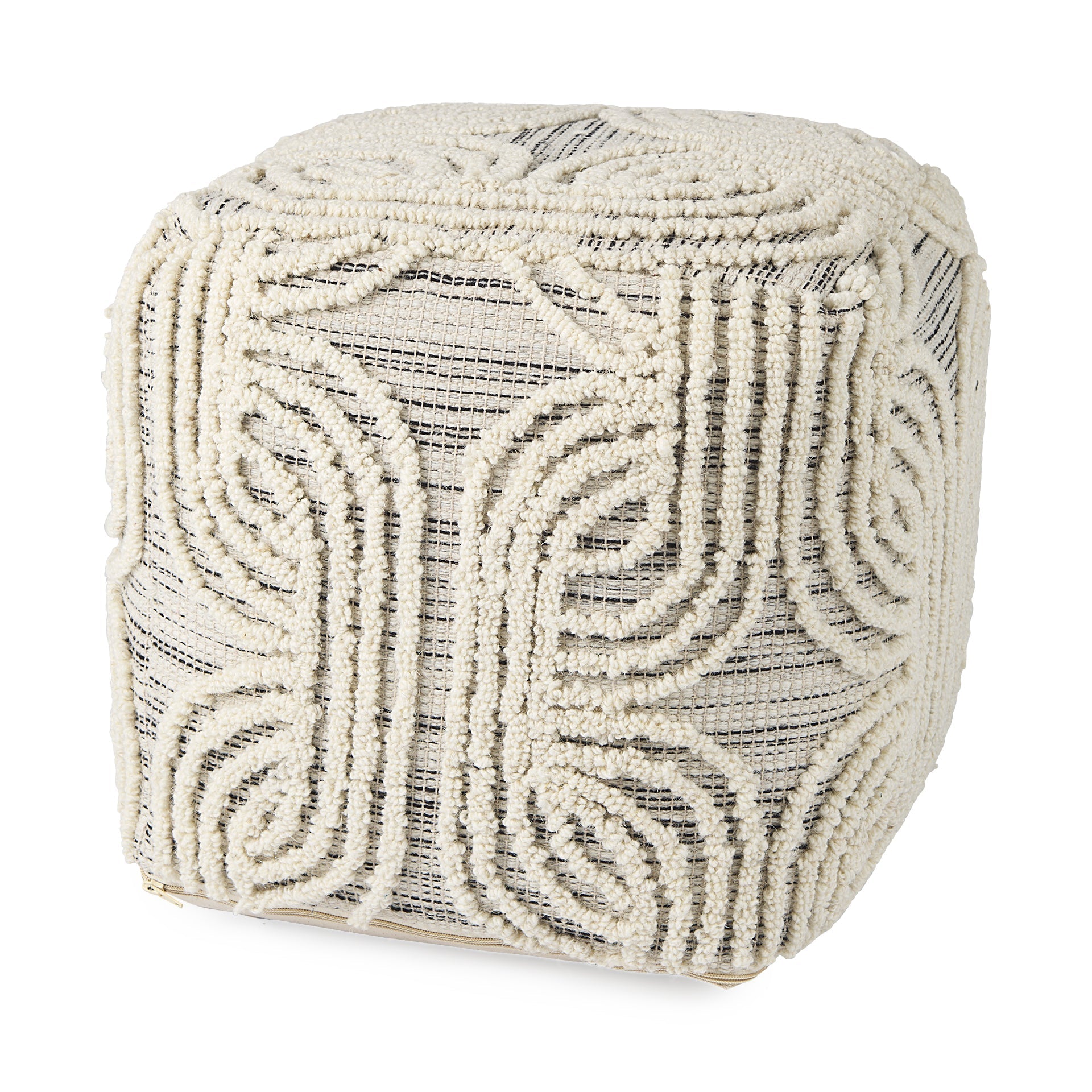 Mercana Amaya 16" x 16" x 16" Pouf