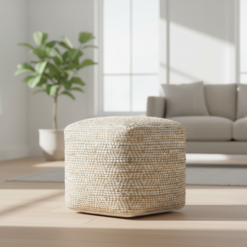 Mercana Ekani 16" x 16" x 16" Pouf