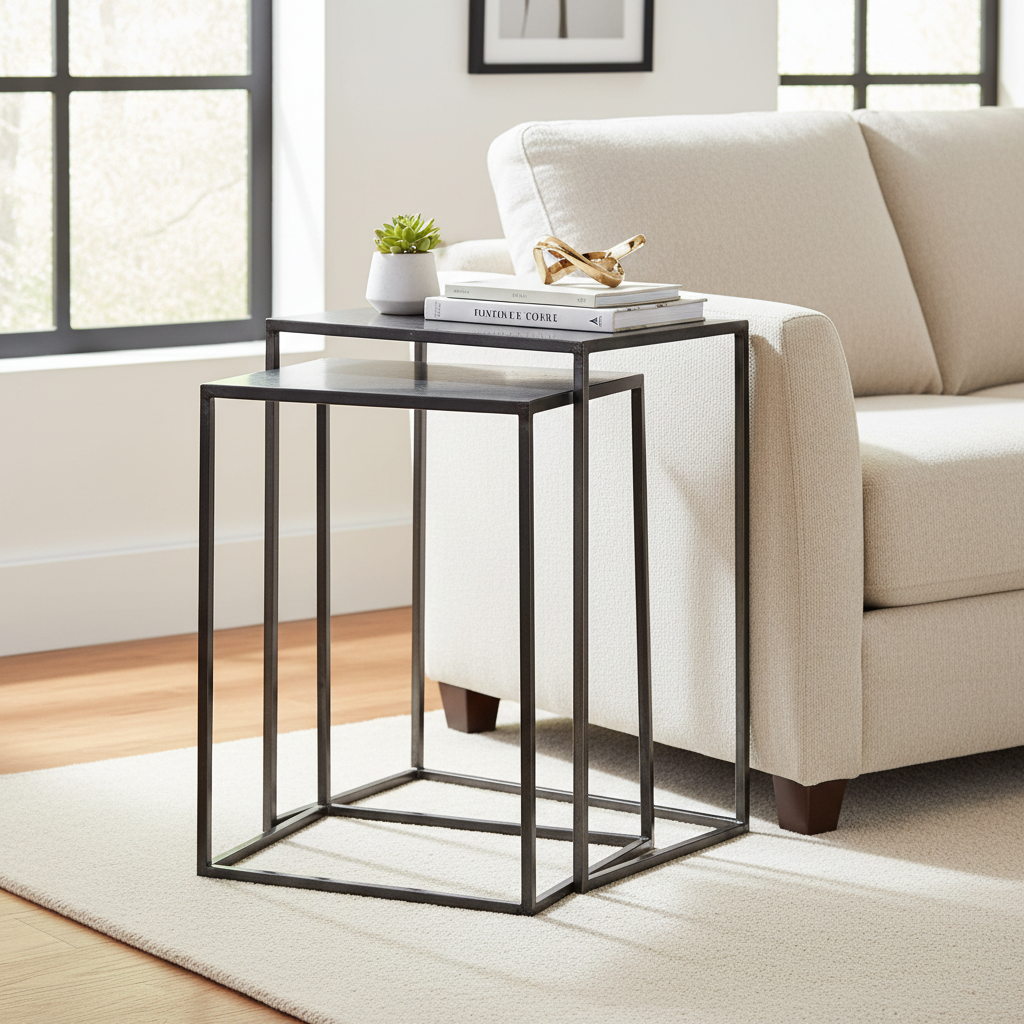 Mercana Kasey 17.7" x 12.6" x 24.4" Side Table