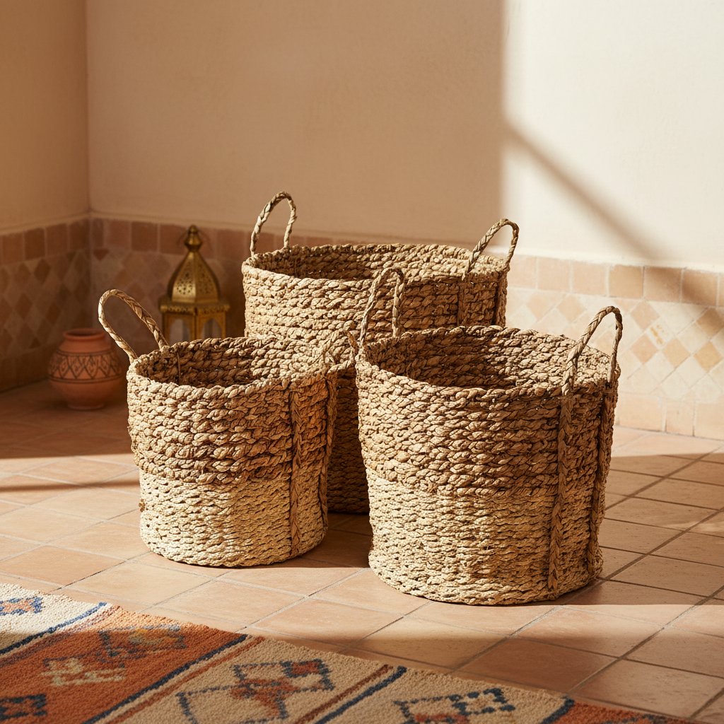 Mercana Morocco 15.7" x 15.7" x 15.7" Basket