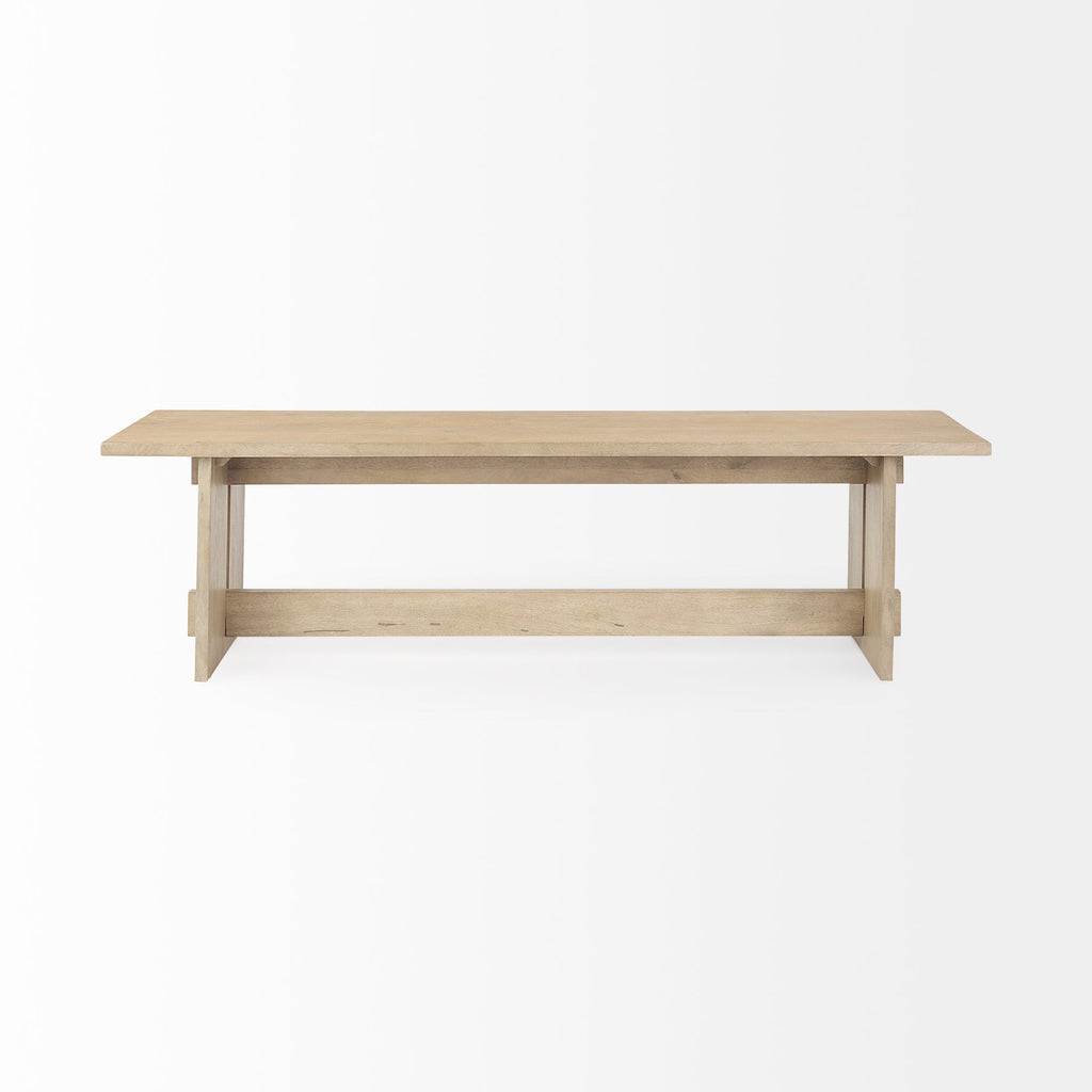 Mercana Aida 66" x 16" x 18" Solid Wood Bench