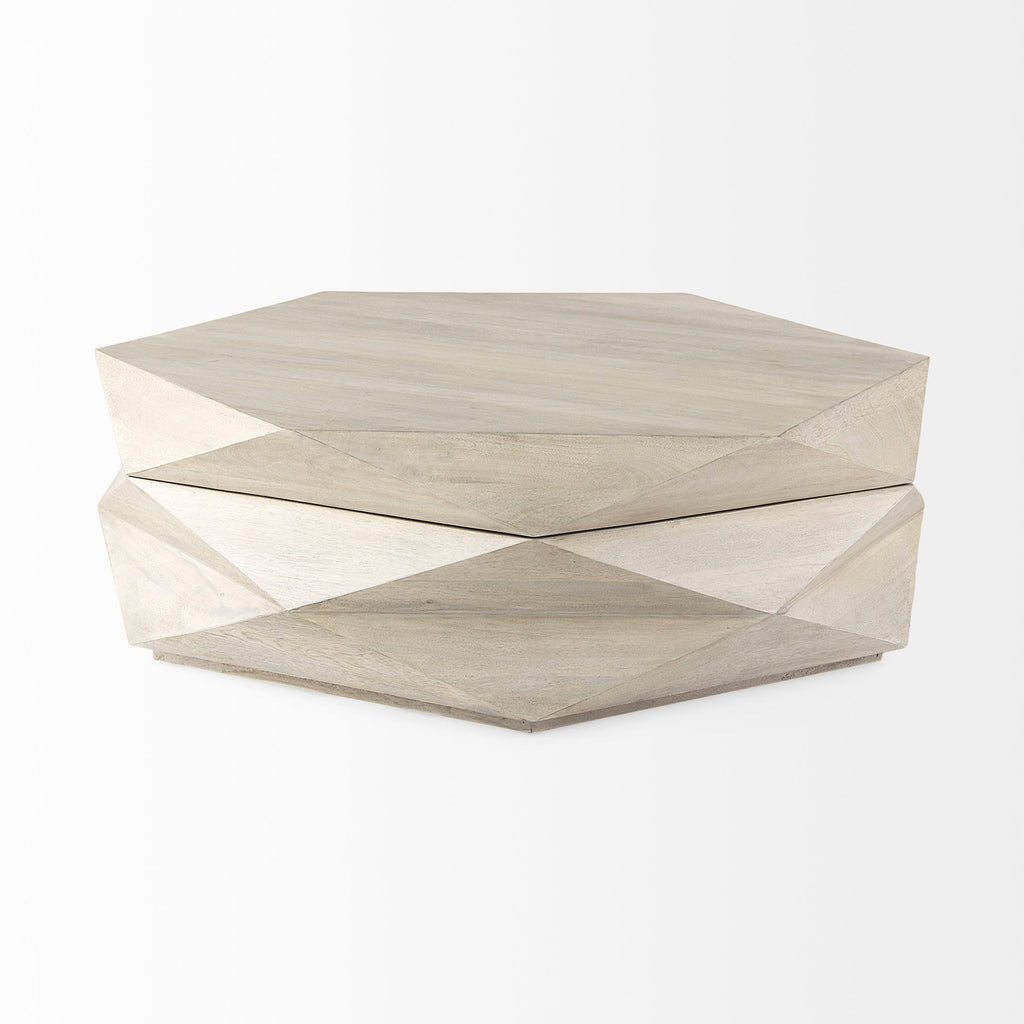 Mercana Arreto 48" x 48" x 15" Solid Wood Coffee Table