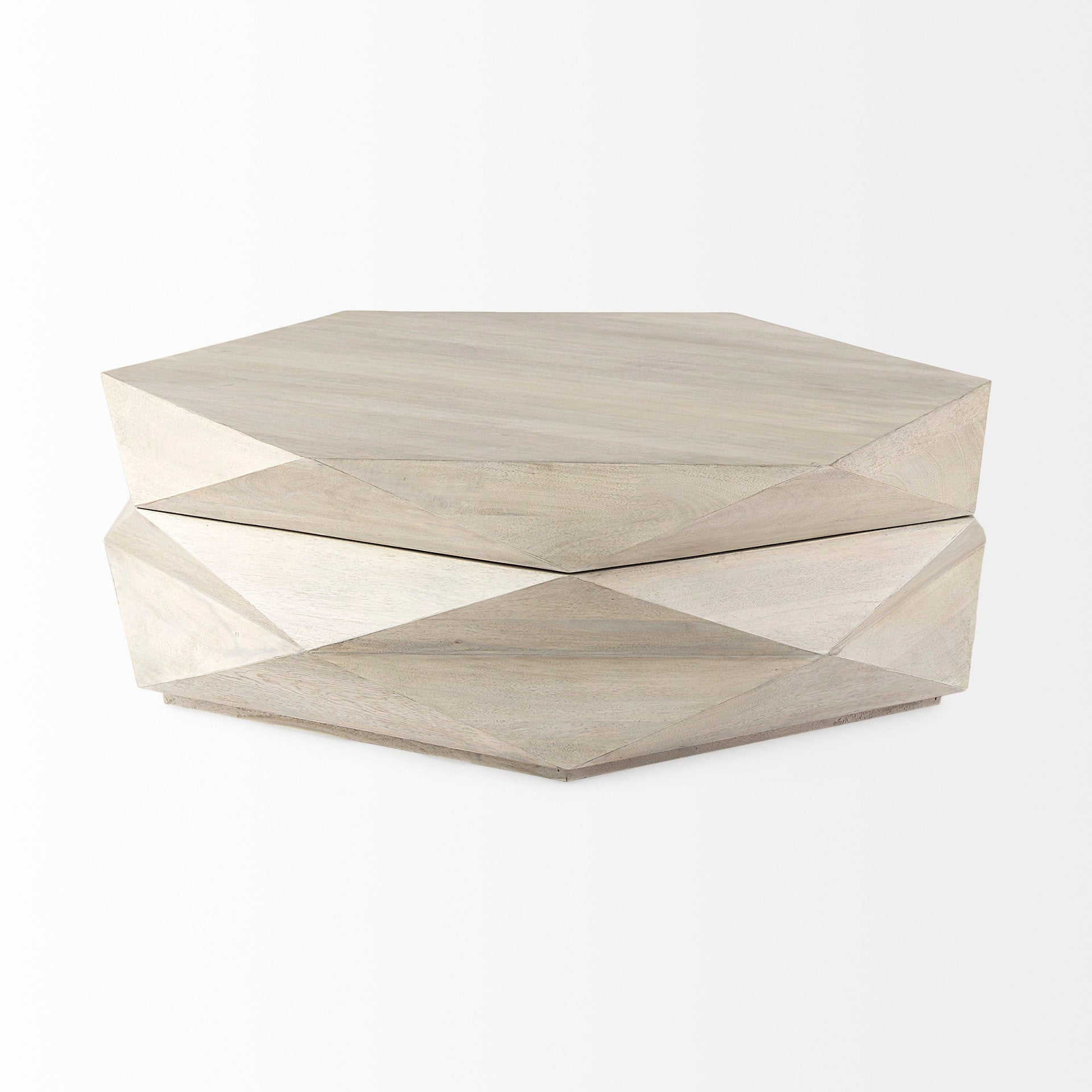 Mercana Arreto 48" x 48" x 15" Solid Wood Coffee Table