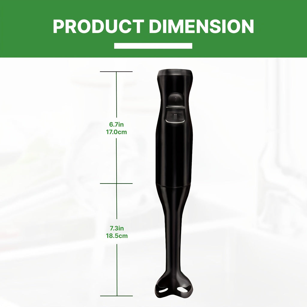 [Handheld Immersion Blender] WANVOAPLS 2-Speed Handheld Immersion Blender - Detachable Shaft for Easy Cleaning - Hanging Loop for Storage - Electric Hand Mixer for Soup, Smoothies, Sauces, Baby Food, Milkshakes, Puree - Compa