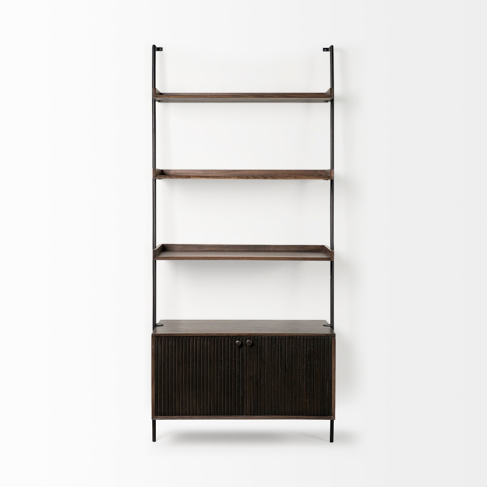 Mercana Grace 37.5" x 20" x 82" Solid Wood Wall Shelf