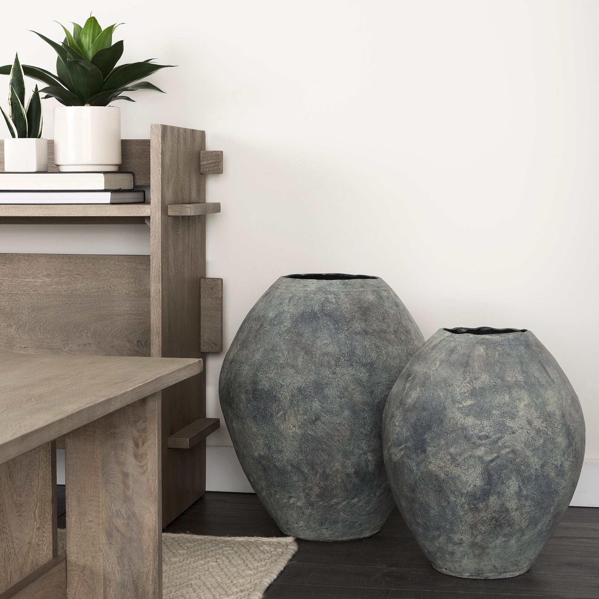 Mercana Gobi 16.1" x 16.1" x 19.7" Ceramic Floor Vase