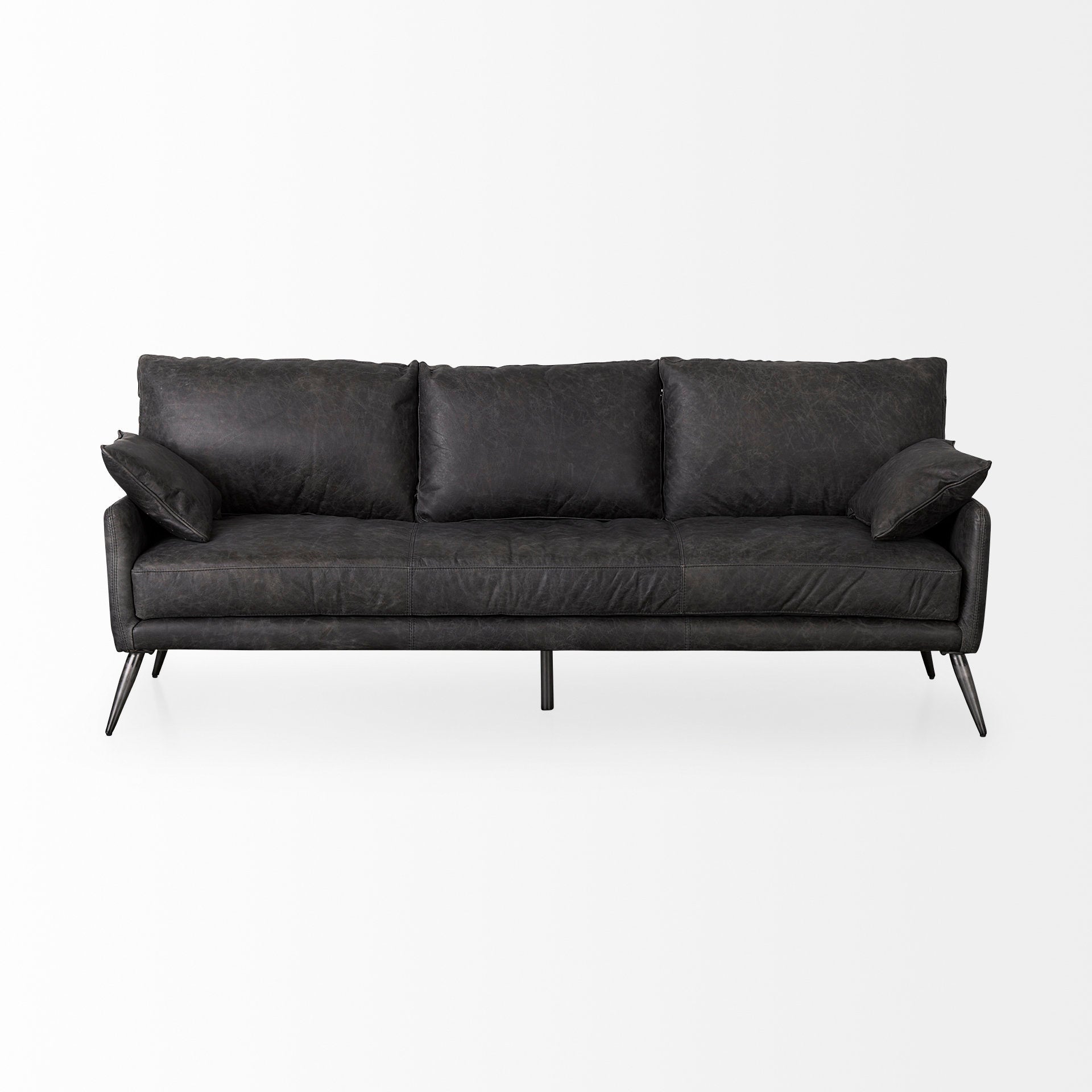 Mercana Cochrane 82" x 33" x 32" Genuine Leather Standard Sofa