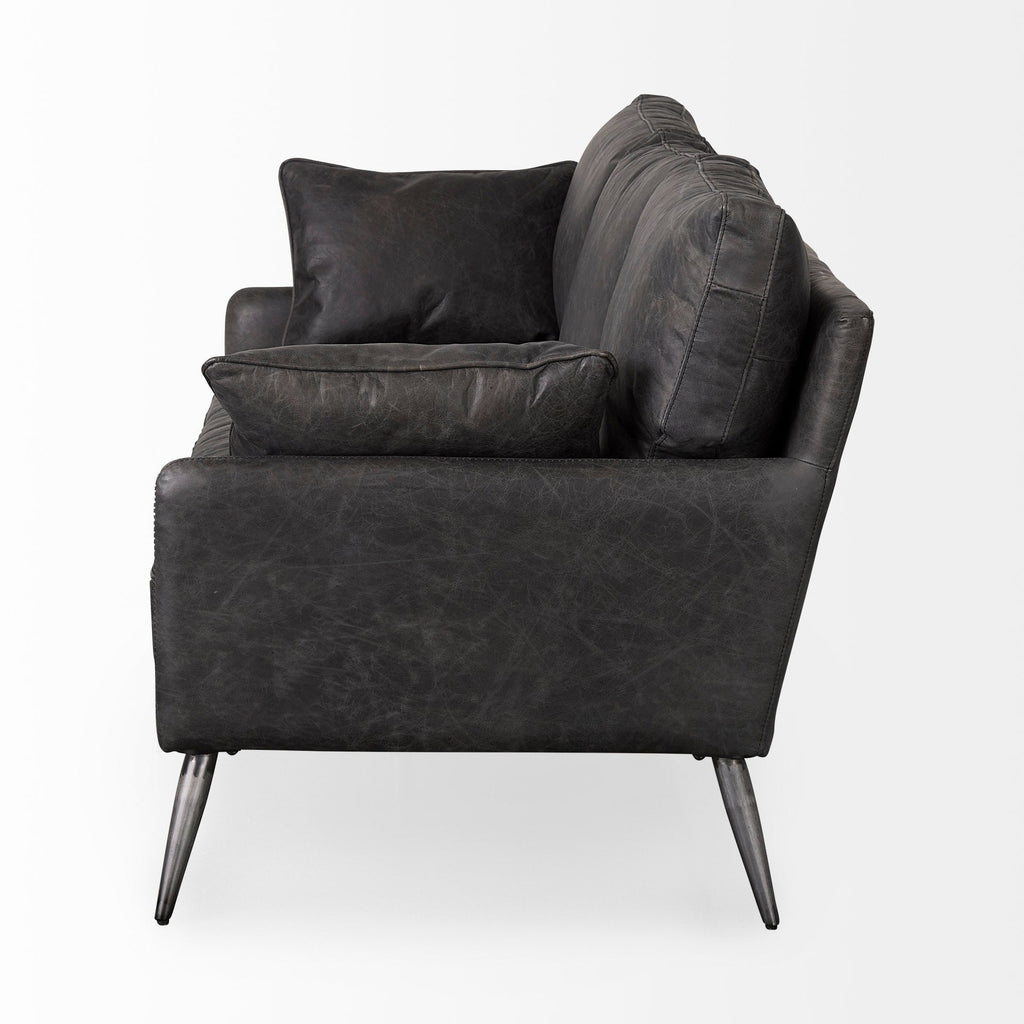 Mercana Cochrane 82" x 33" x 32" Genuine Leather Standard Sofa