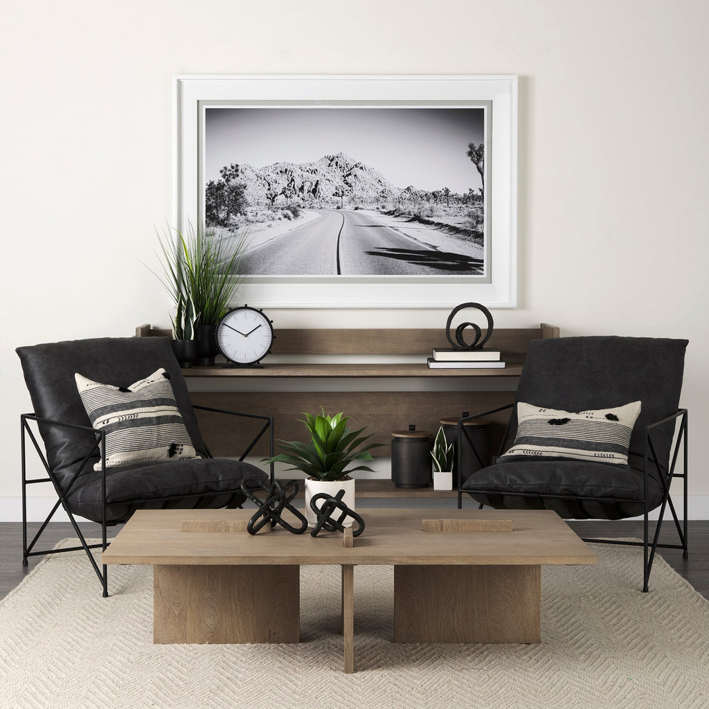 Mercana Aida 76" x 16" x 36" Solid Wood Console Table