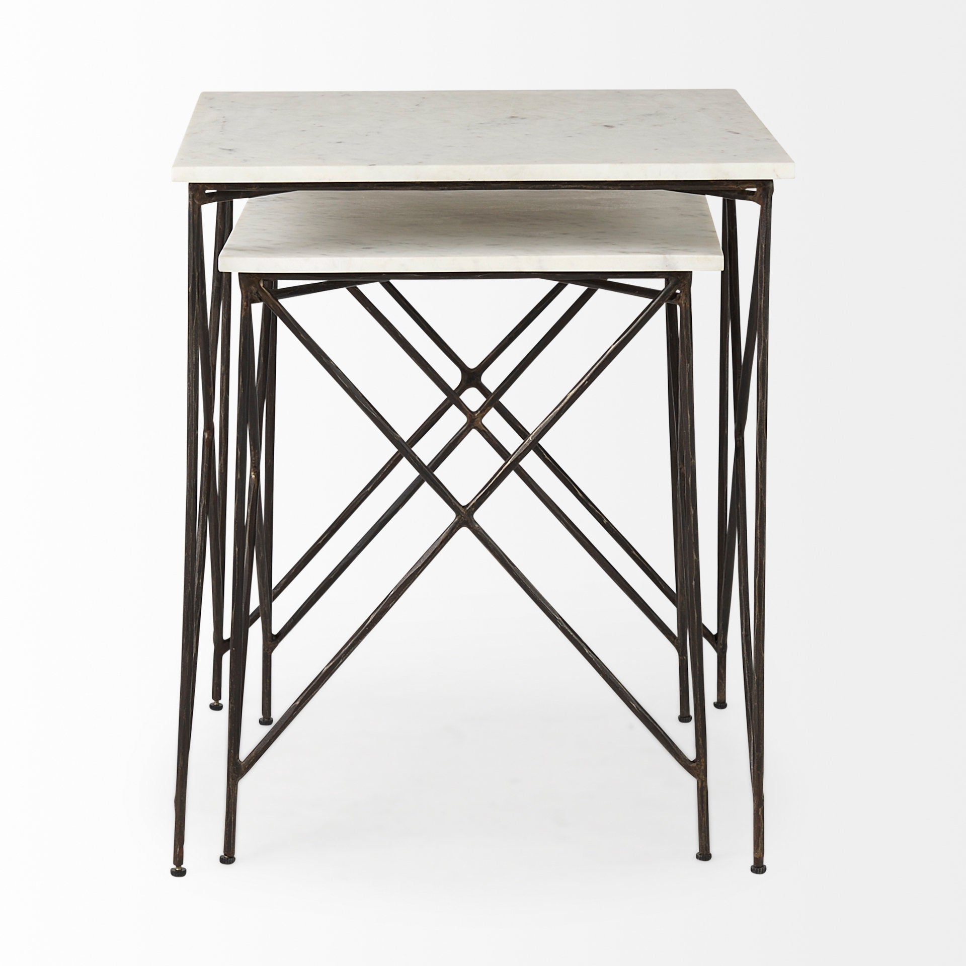 Mercana Lorlei 20" x 20" x 24" Stone Side Table