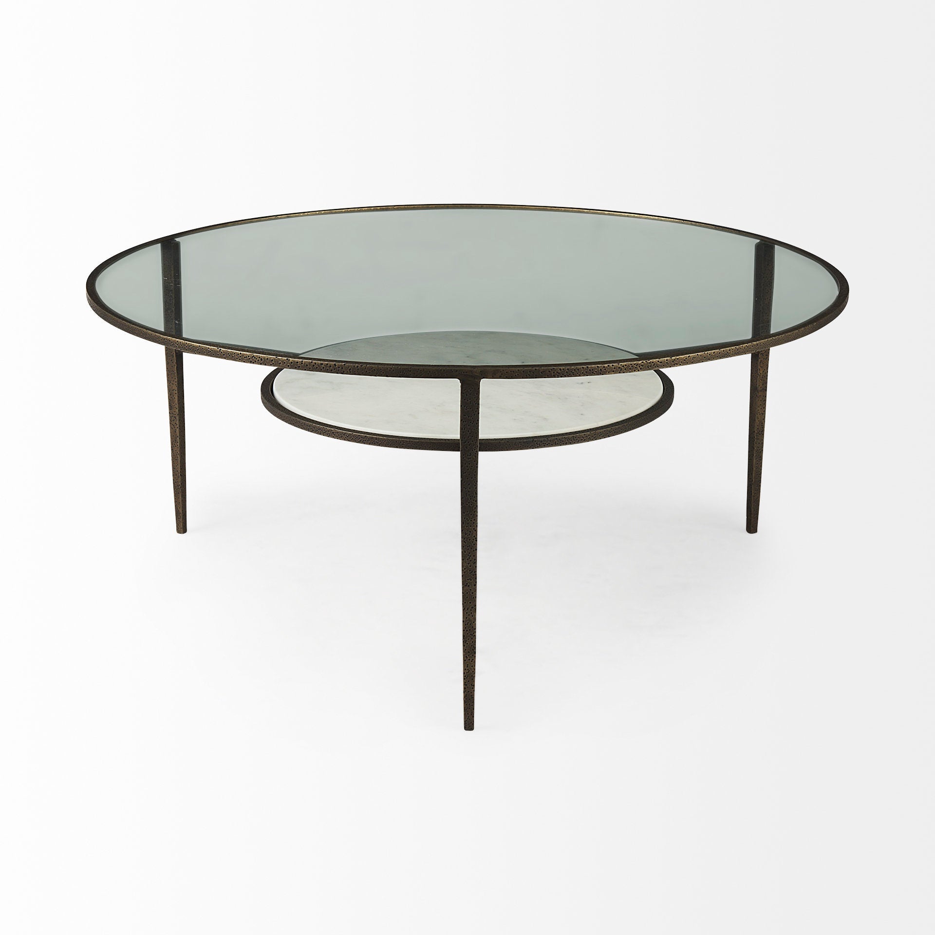 Mercana Felicity 36" x 36" x 16" Metal Coffee Table