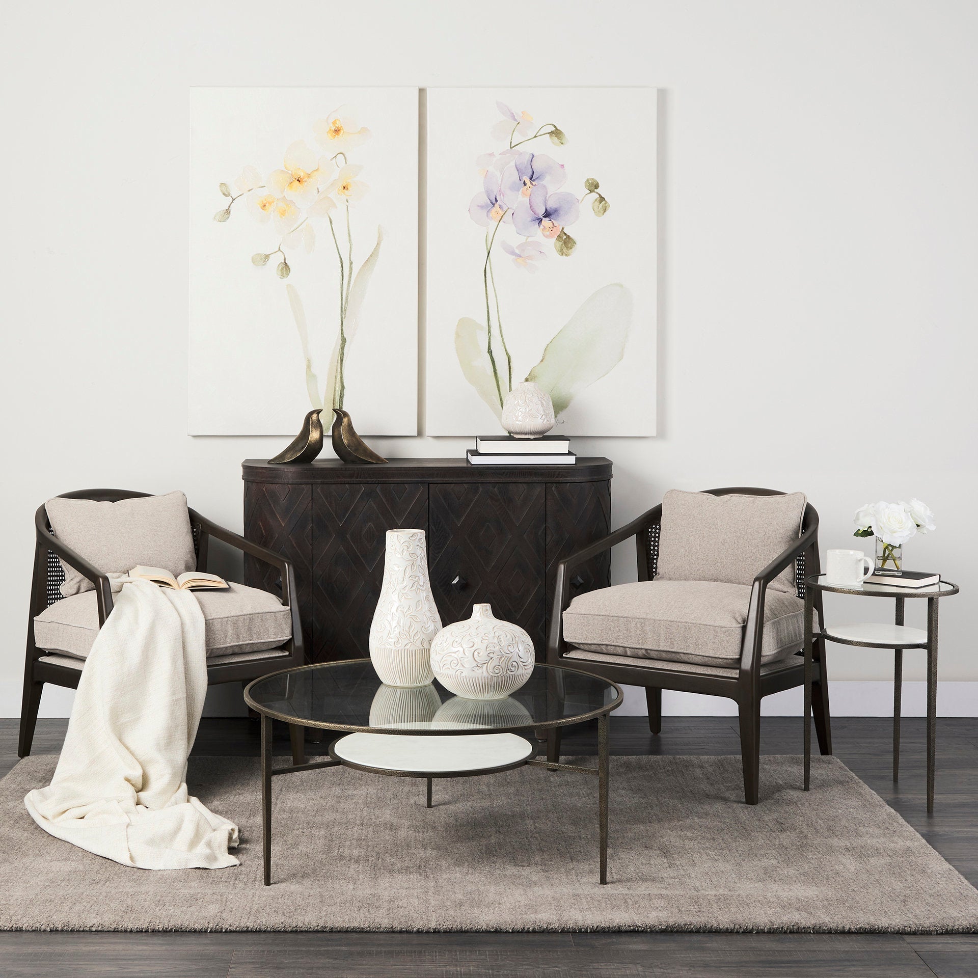 Mercana Felicity 36" x 36" x 16" Metal Coffee Table