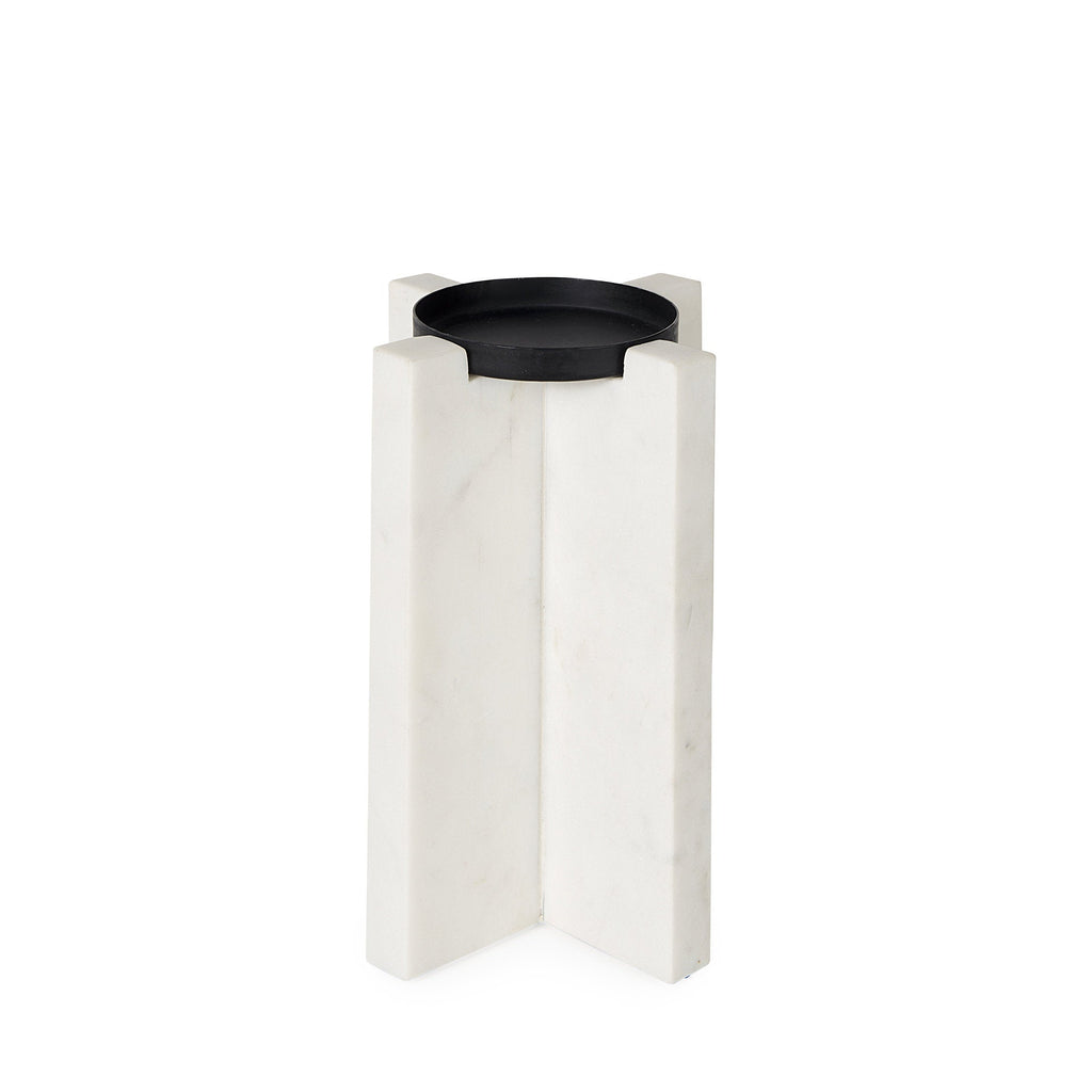 Mercana Sophia 5.5" x 3.5" x 8" Marble Candle Holder