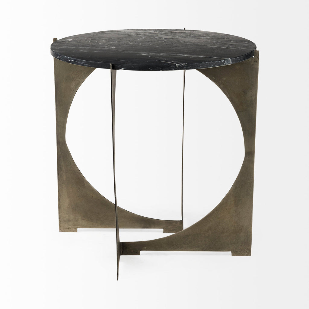 Mercana Reinhold 21" x 21" x 21" Metal Side Table