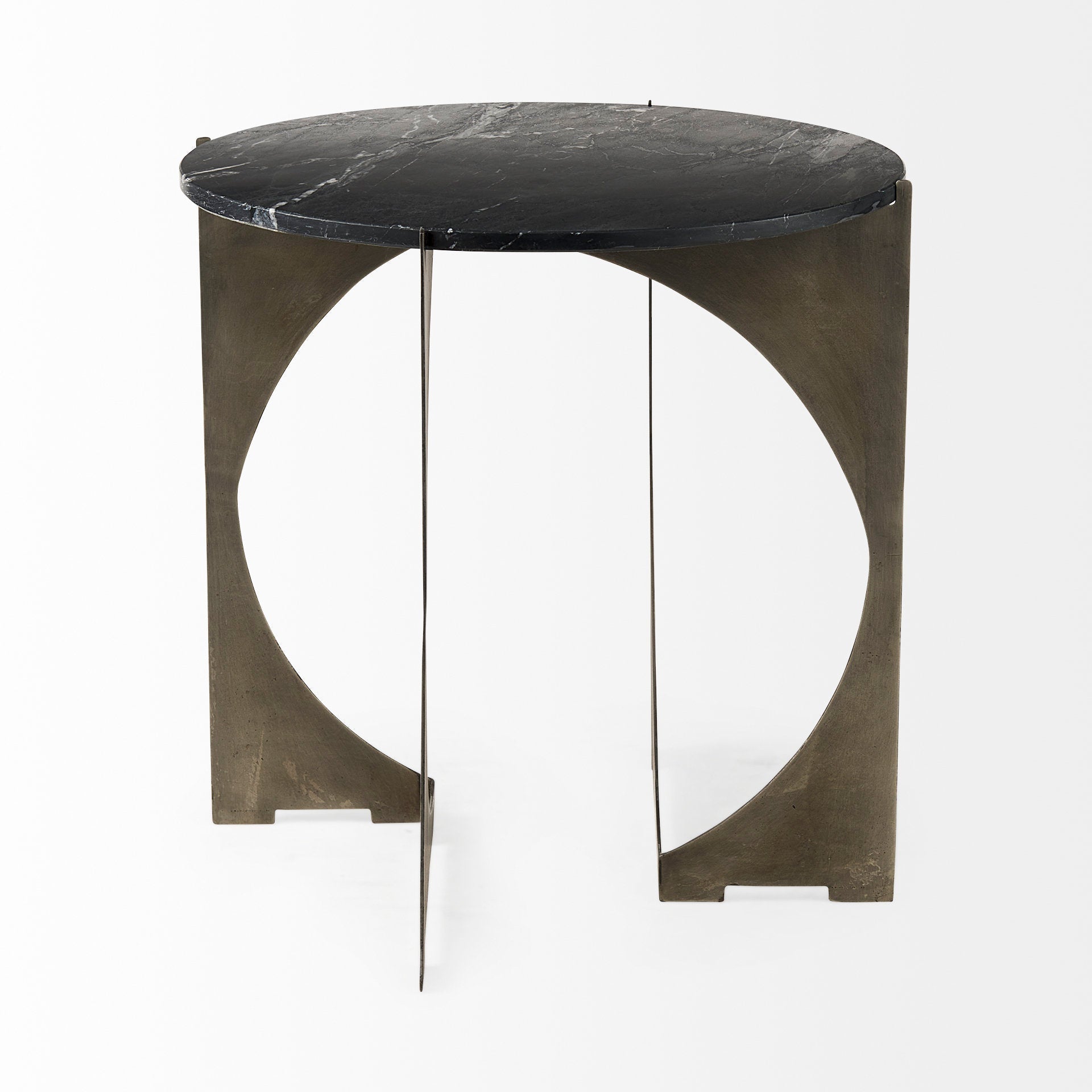 Mercana Reinhold 21" x 21" x 21" Metal Side Table