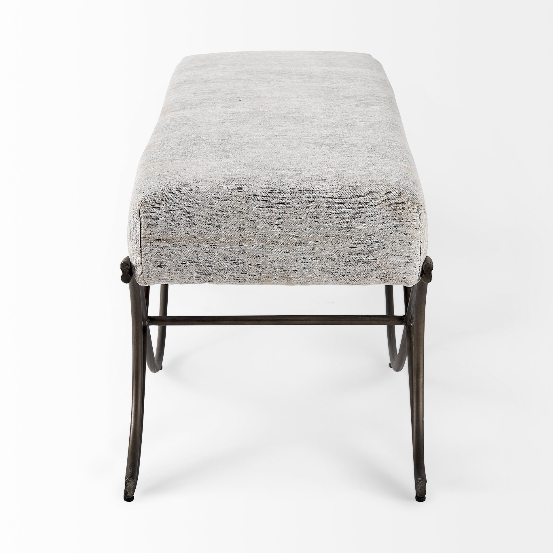 Mercana Ayla 55" x 17.6" x 18" Metal Bench