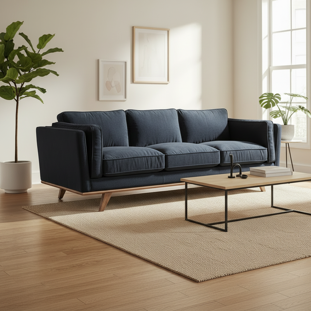 Mercana Brooks 90." x 34.8" x 33.5" Polyester Blend Standard Sofa