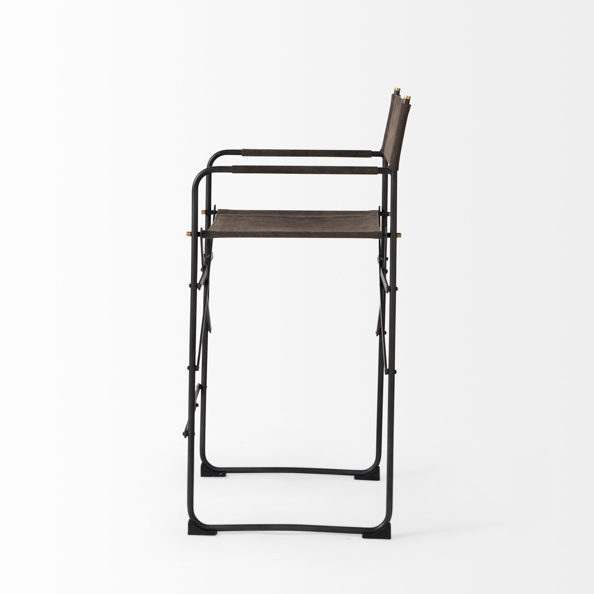 Mercana Direttore 19.3" x 20" x 40.2" Metal Stool