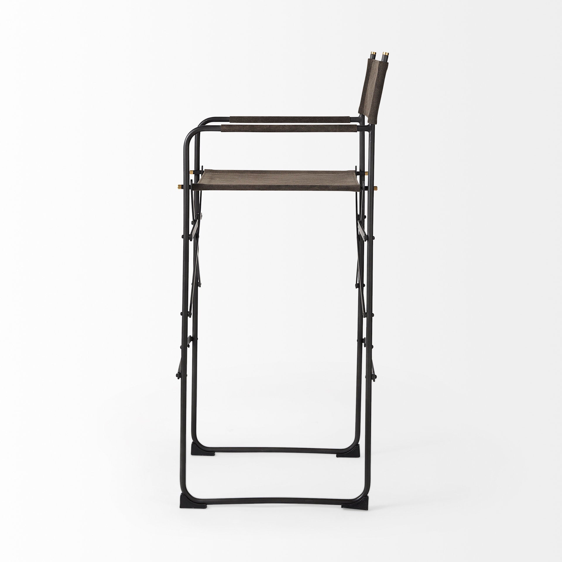 Mercana Direttore 19.3" x 20" x 44.3" Metal Stool