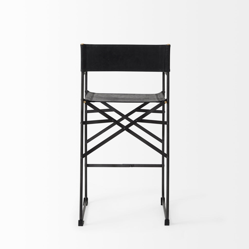 Mercana Direttore 19.3" x 20" x 40.2" Metal Stool