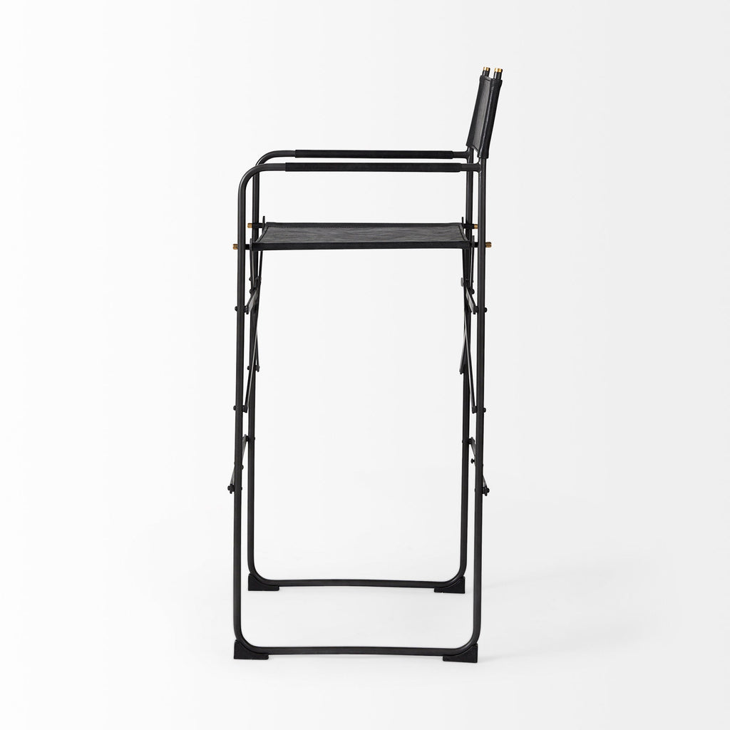 Mercana Direttore 19.3" x 20" x 44.1" Metal Stool