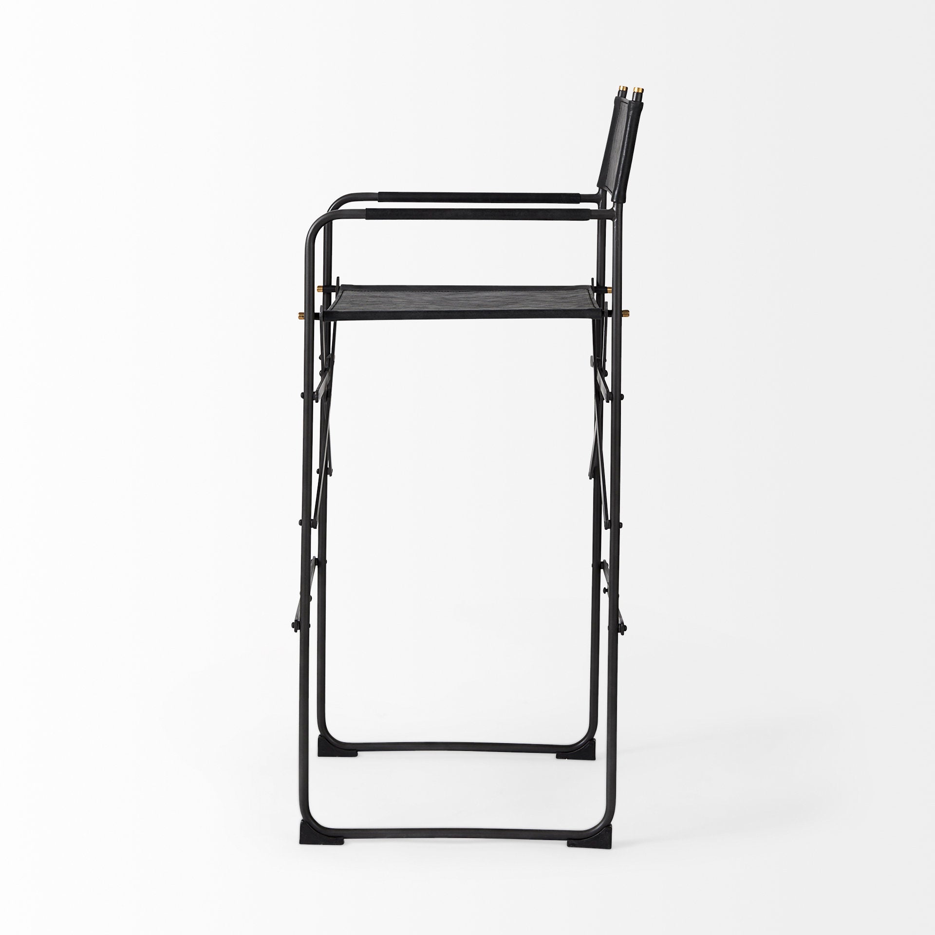 Mercana Direttore 19.3" x 20" x 44.1" Metal Stool