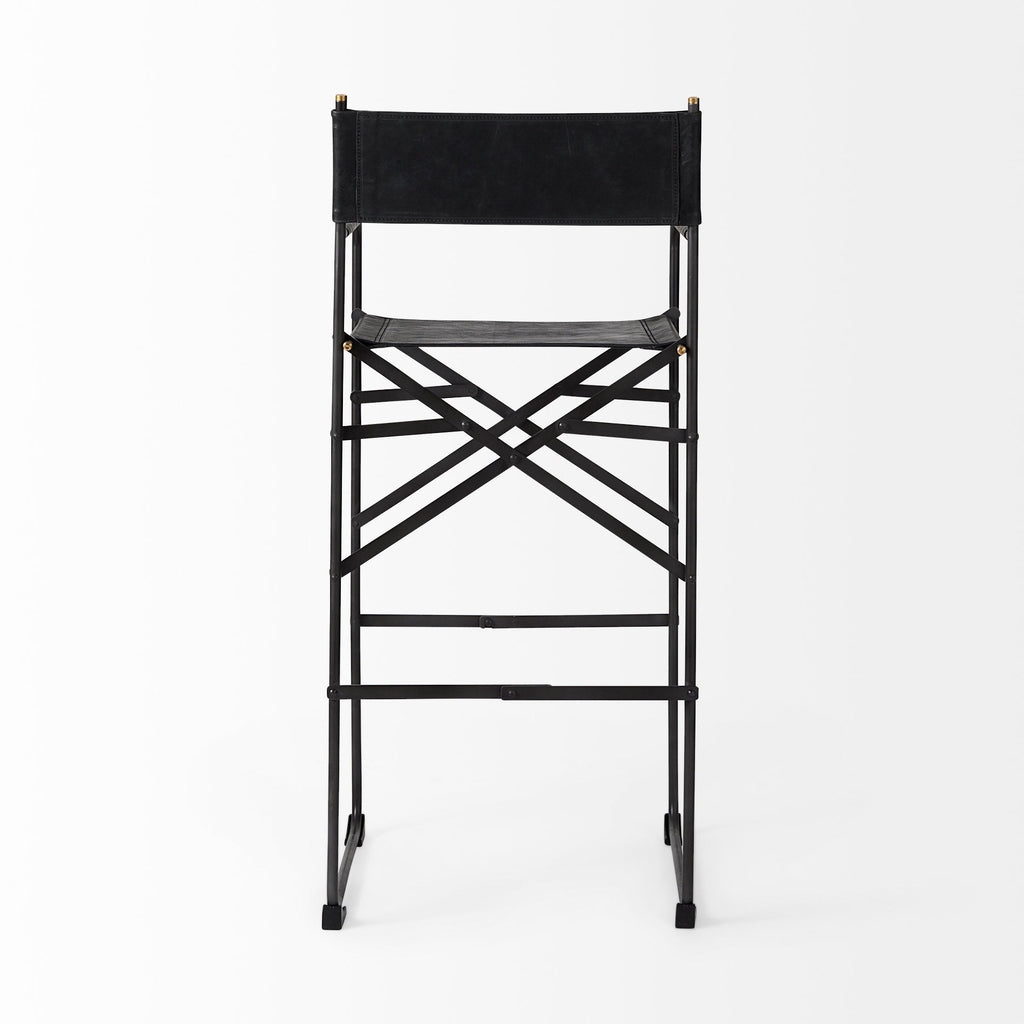 Mercana Direttore 19.3" x 20" x 44.1" Metal Stool