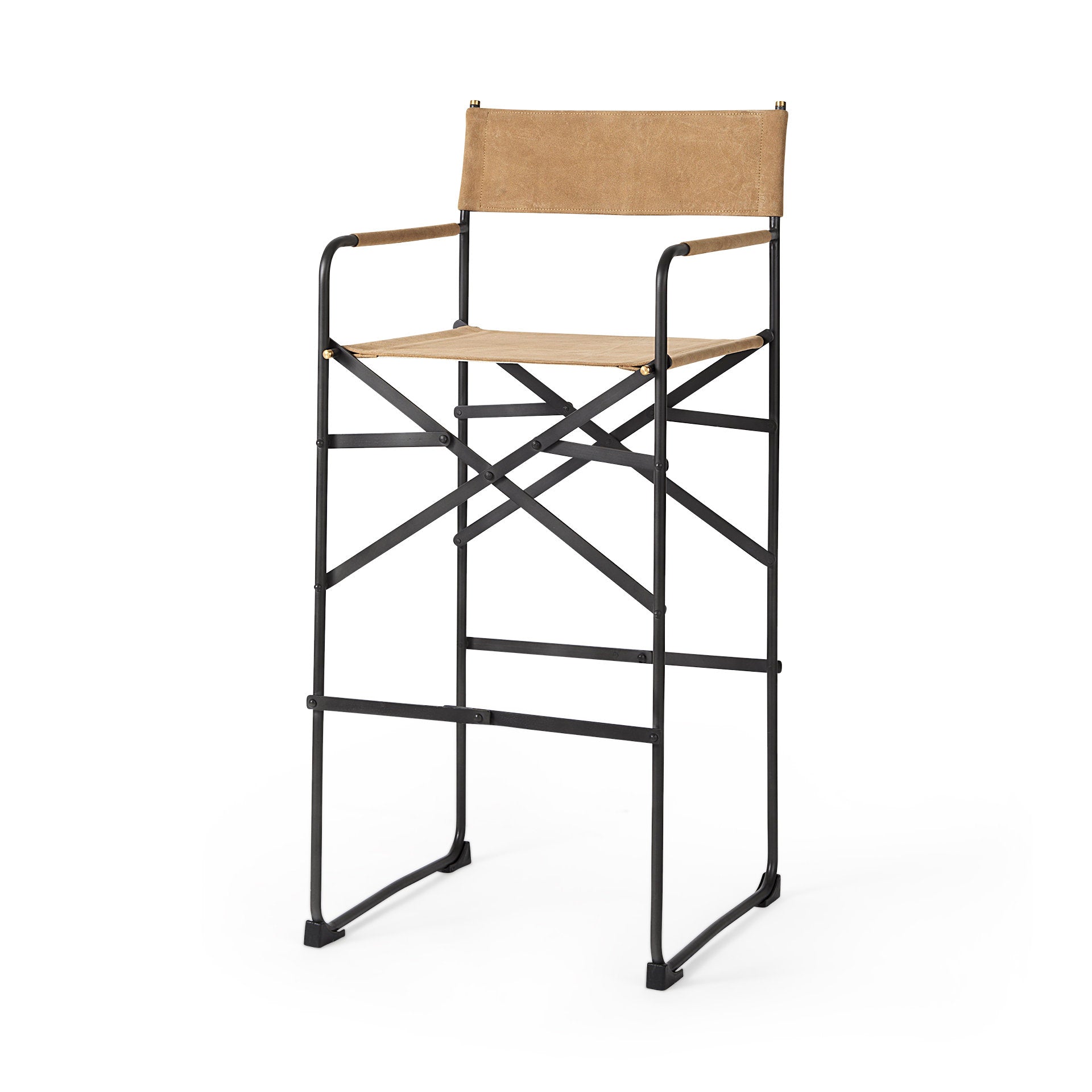Mercana Direttore 19.3" x 20" x 44.1" Metal Stool