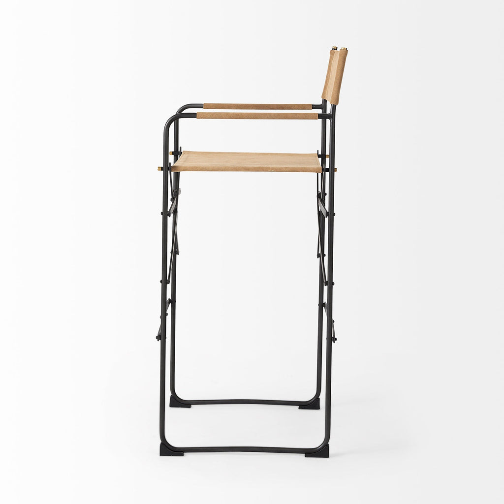 Mercana Direttore 19.3" x 20" x 44.1" Metal Stool