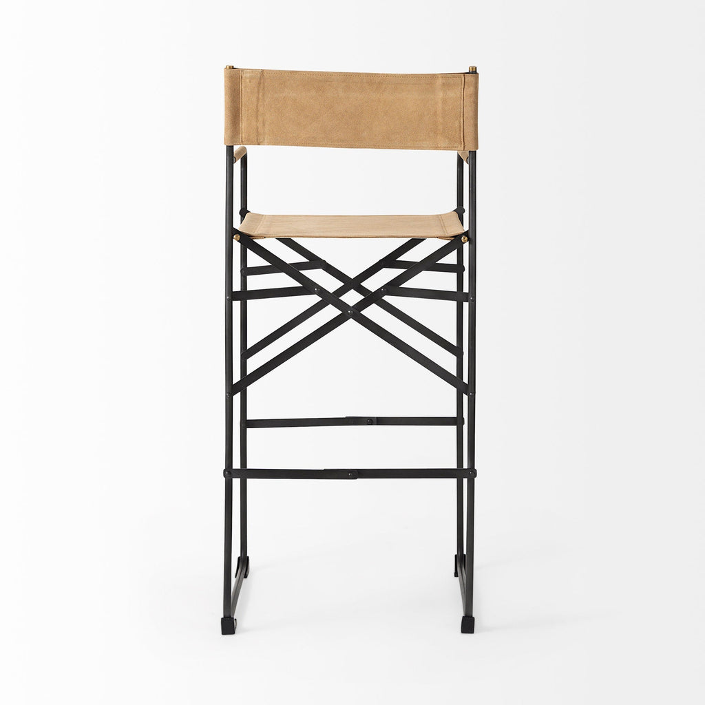 Mercana Direttore 19.3" x 20" x 44.1" Metal Stool