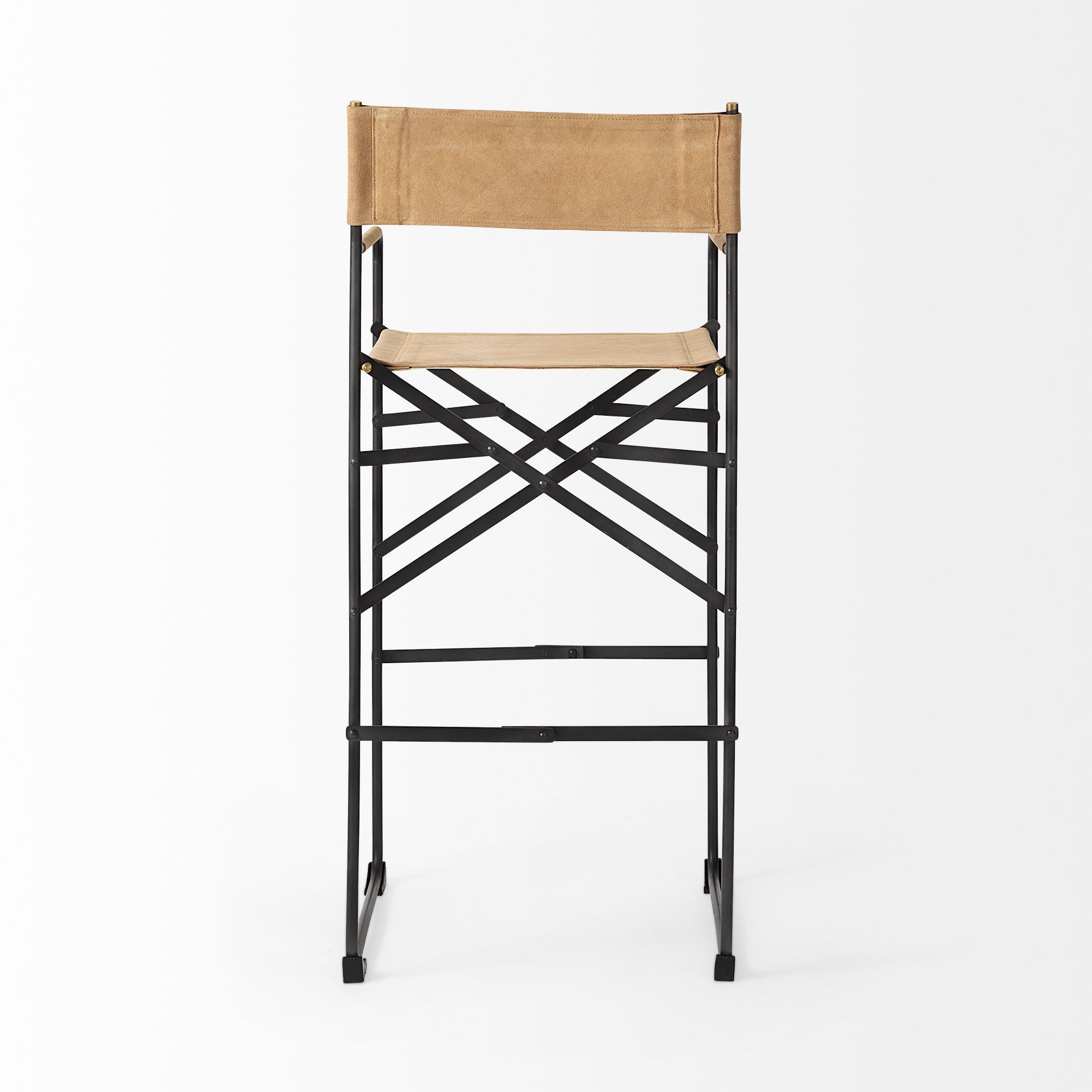Mercana Direttore 19.3" x 20" x 44.1" Metal Stool