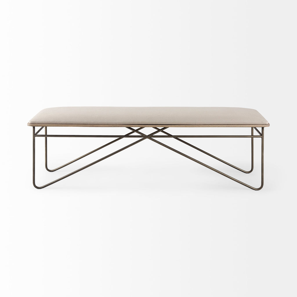 Mercana Camille 55.5" x 16" x 17" Bench