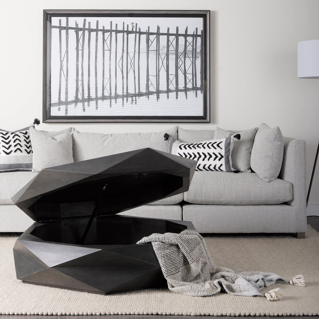 Mercana Arreto 48" x 48" x 15" Solid Wood Coffee Table