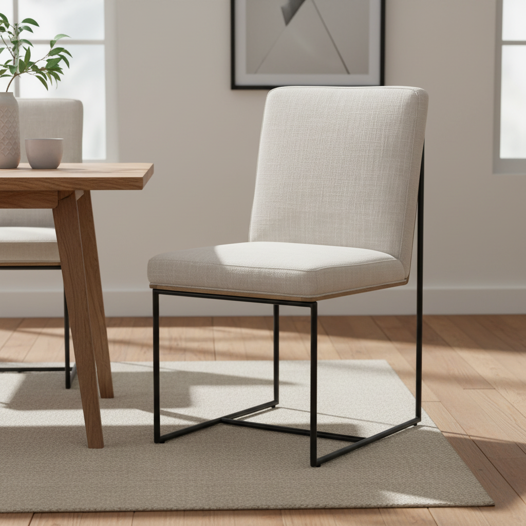 Mercana Stamford 25" x 19" x 35.3" Metal Dining Chair