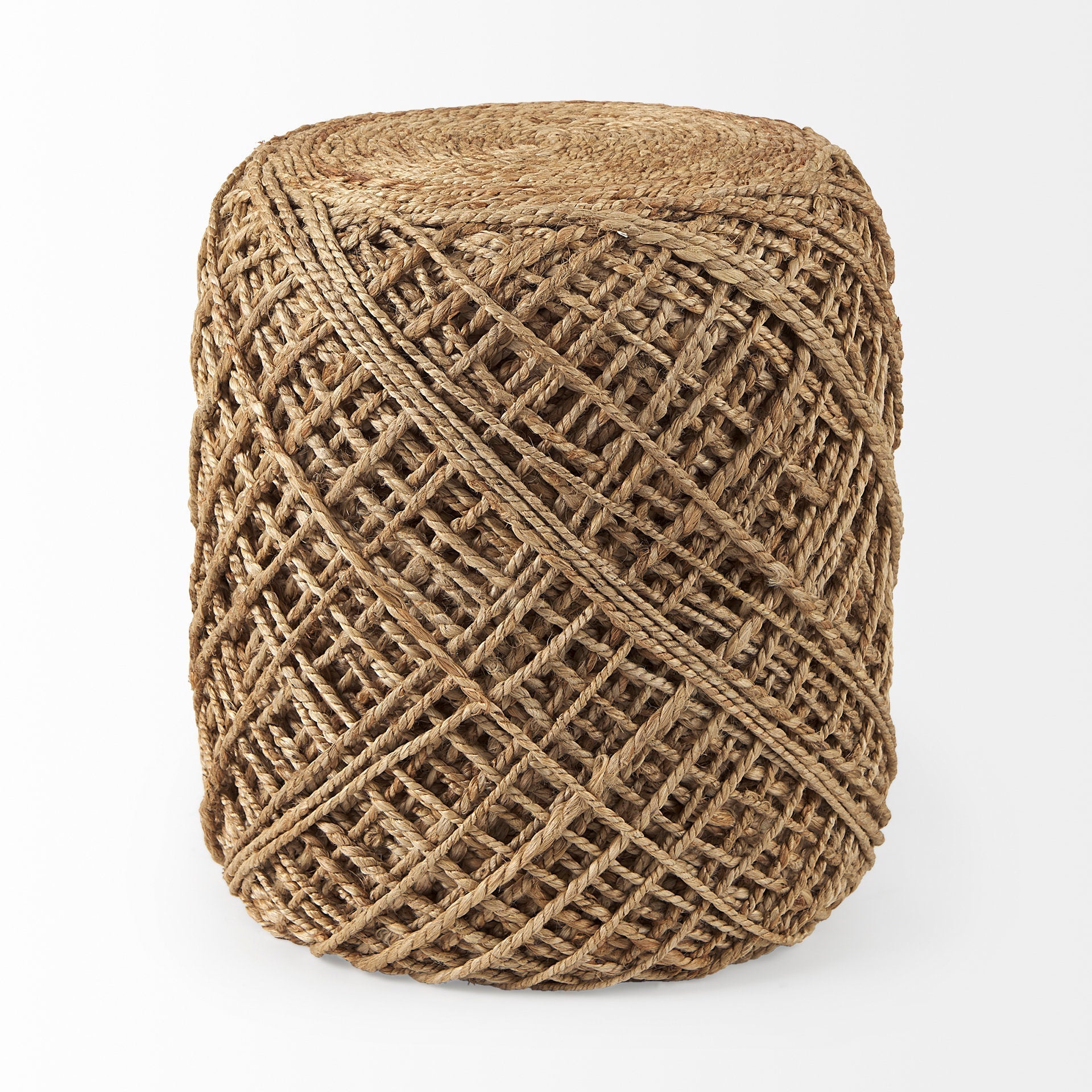 Mercana Allium 15.8" x 15.8" x 17.8" Jute Pouf