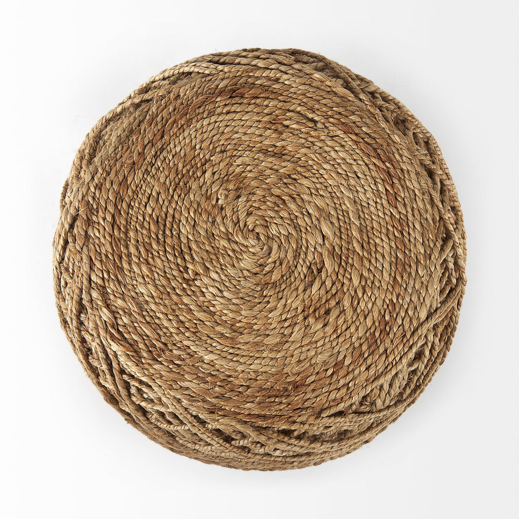 Mercana Allium 15.8" x 15.8" x 17.8" Jute Pouf