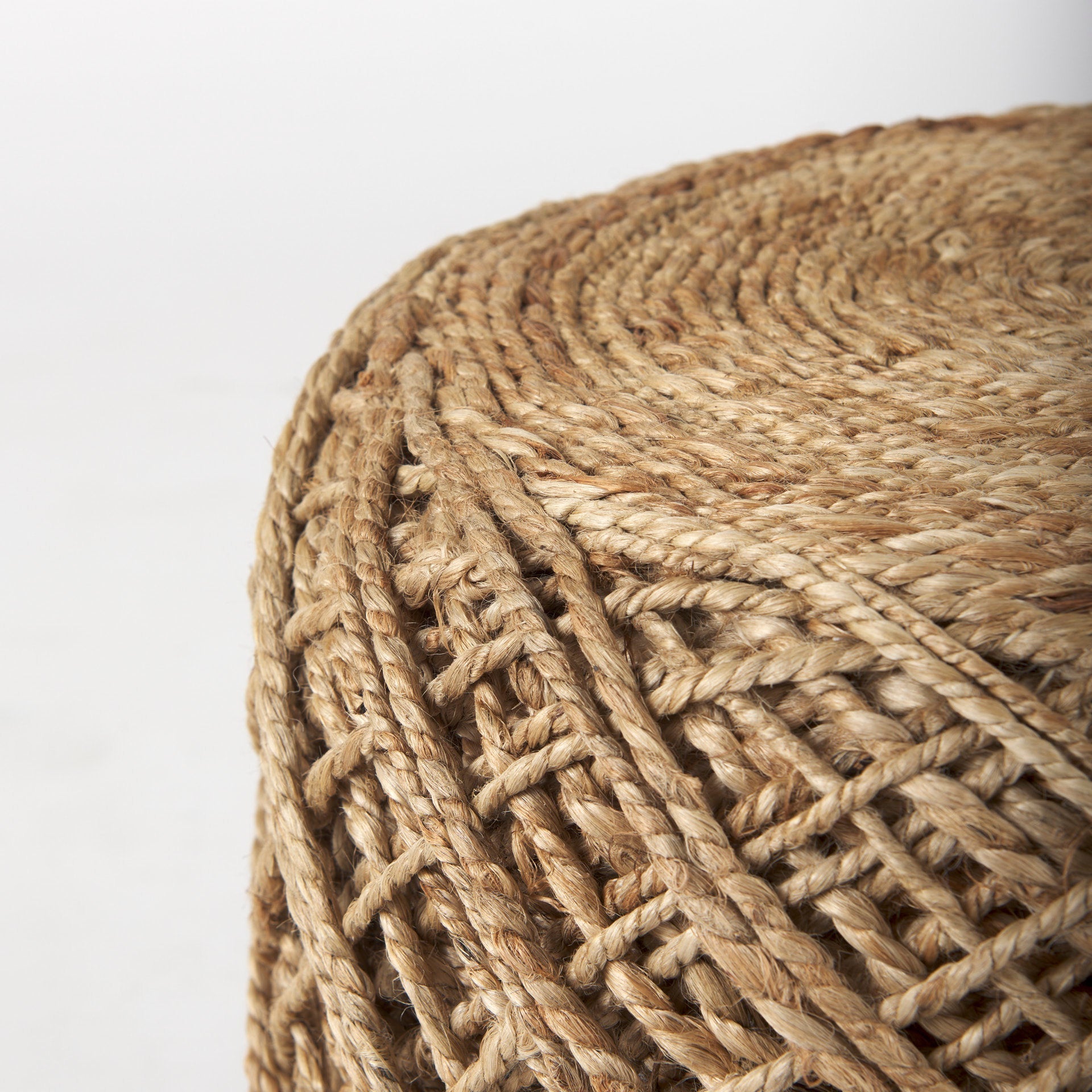 Mercana Allium 15.8" x 15.8" x 17.8" Jute Pouf