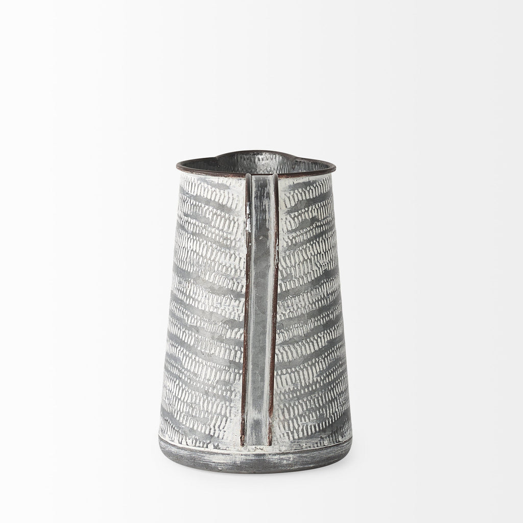 Mercana Serena 8" x 5.1" x 7.8" Metal Jug Vase