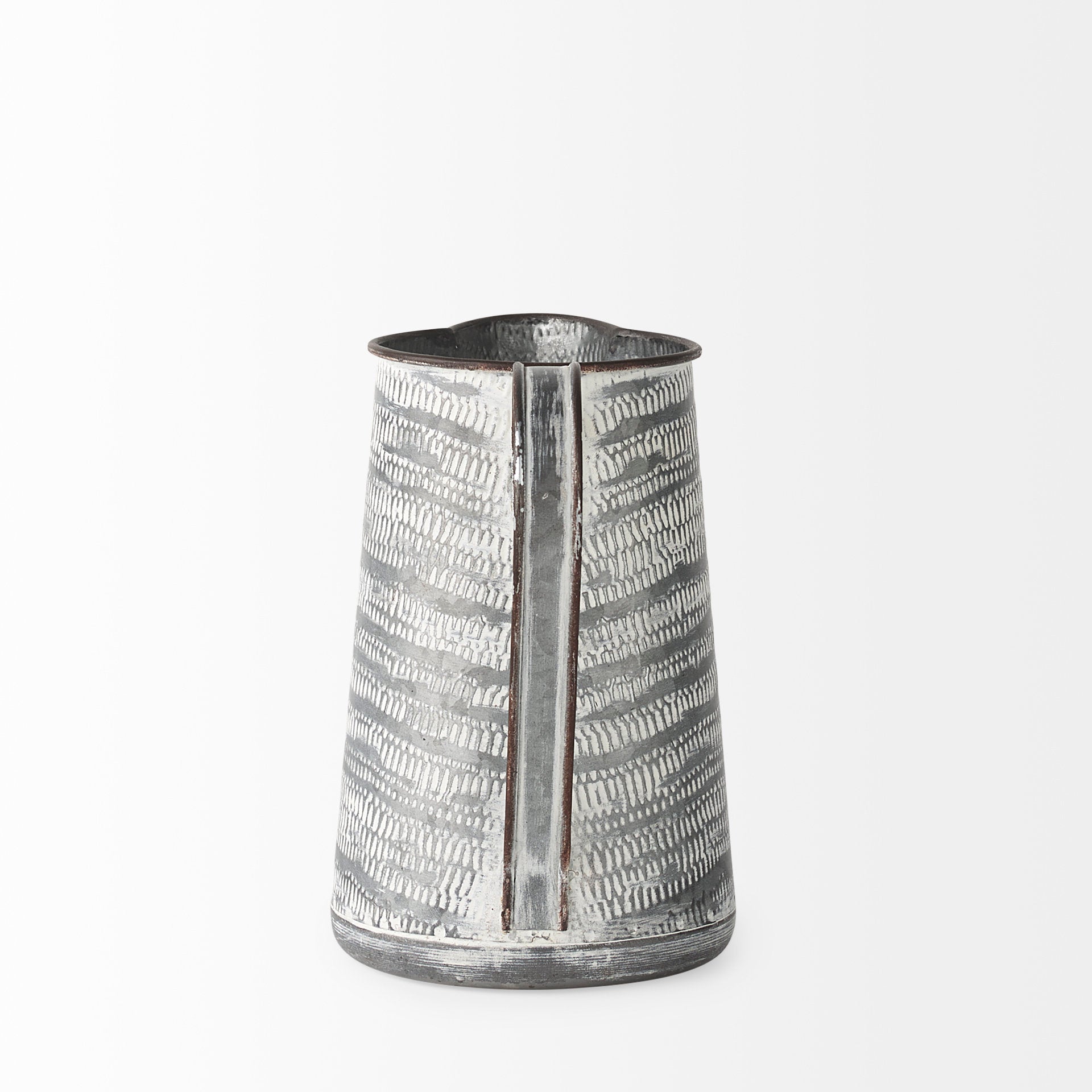 Mercana Serena 8" x 5.1" x 7.8" Metal Jug Vase