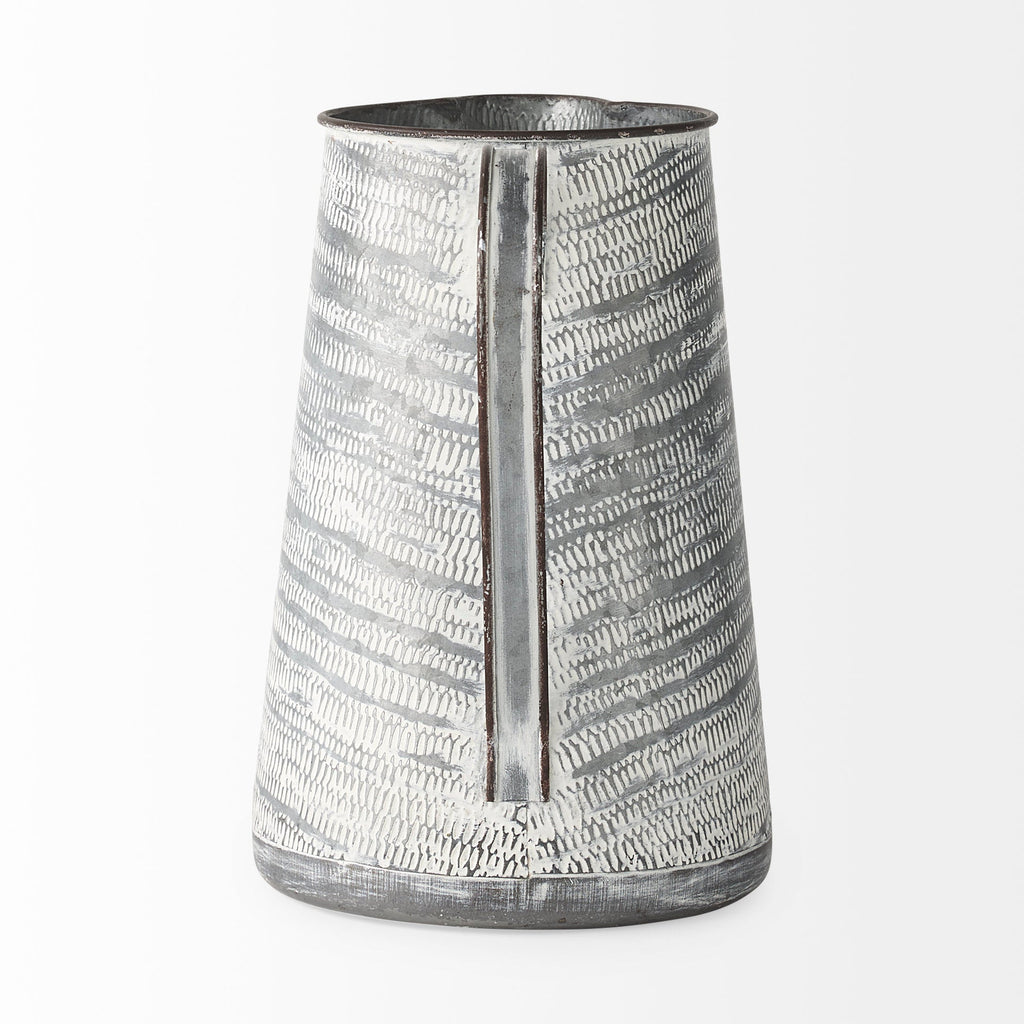 Mercana Serena 10" x 7.1" x 10.6" Metal Jug Vase