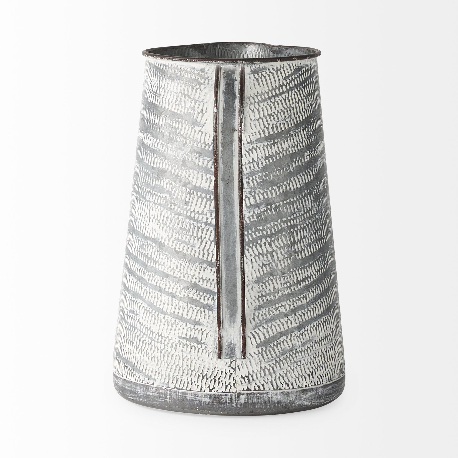 Mercana Serena 10" x 7.1" x 10.6" Metal Jug Vase