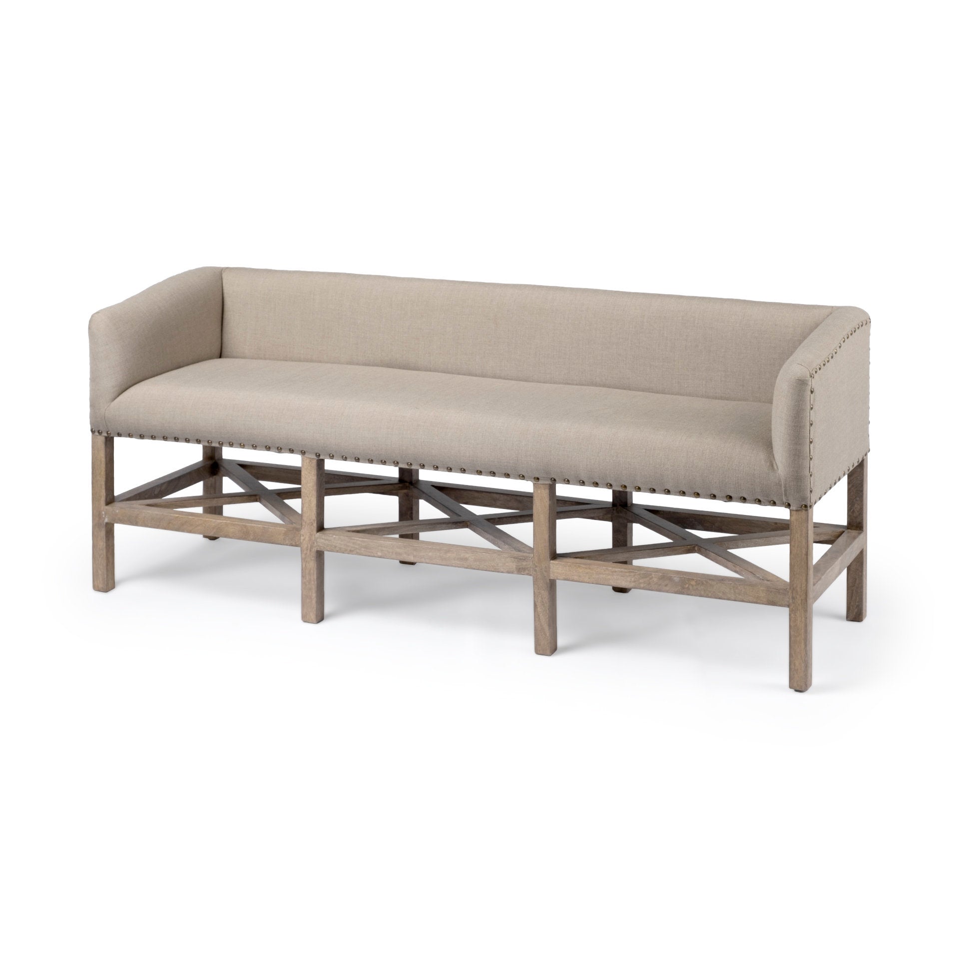 Mercana Bergen 60" x 19" x 25.5" Upholstered Bench