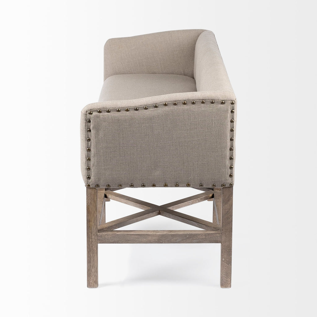 Mercana Bergen 60" x 19" x 25.5" Upholstered Bench