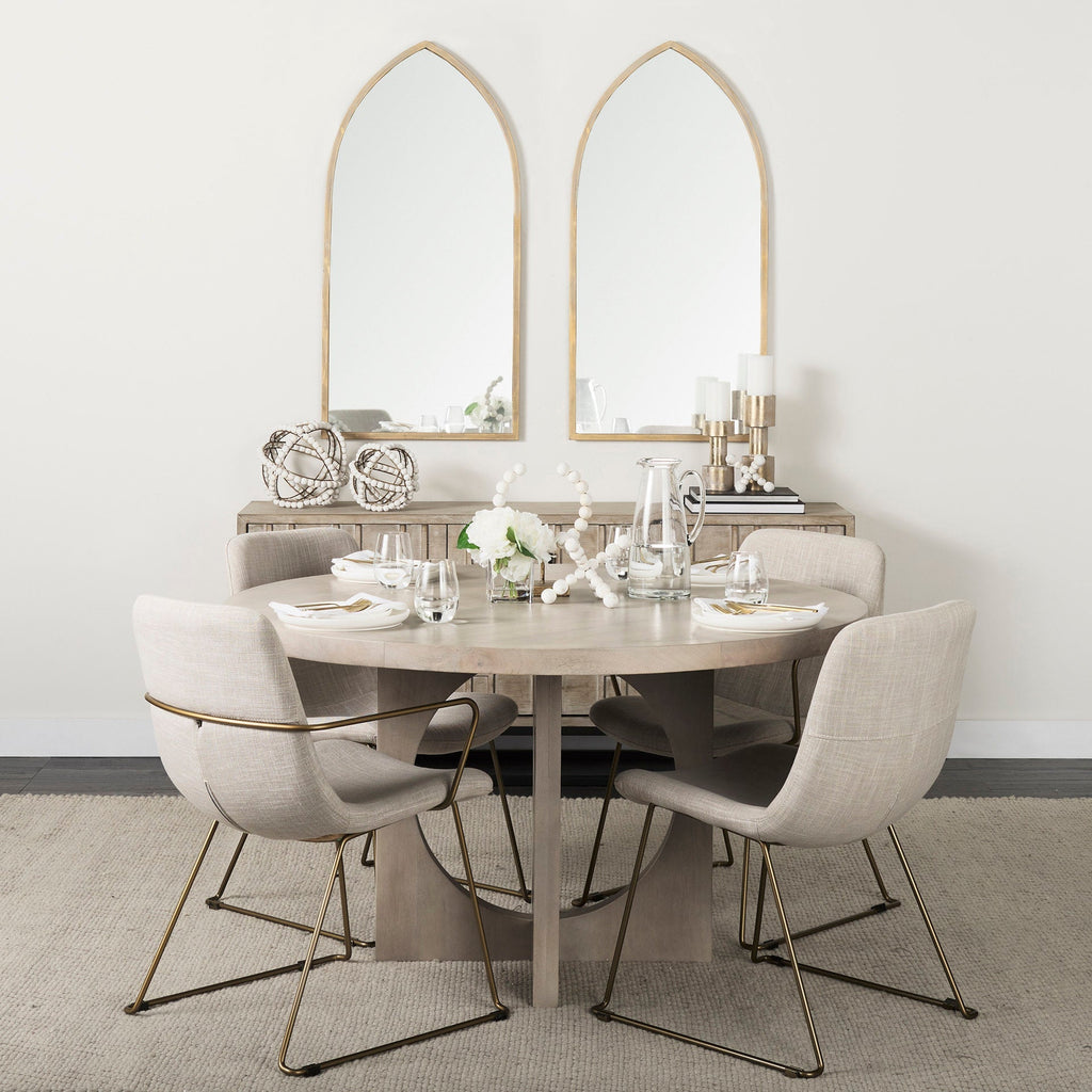 Mercana Liesl 54" x 54" x 30" Solid Wood Dining Table