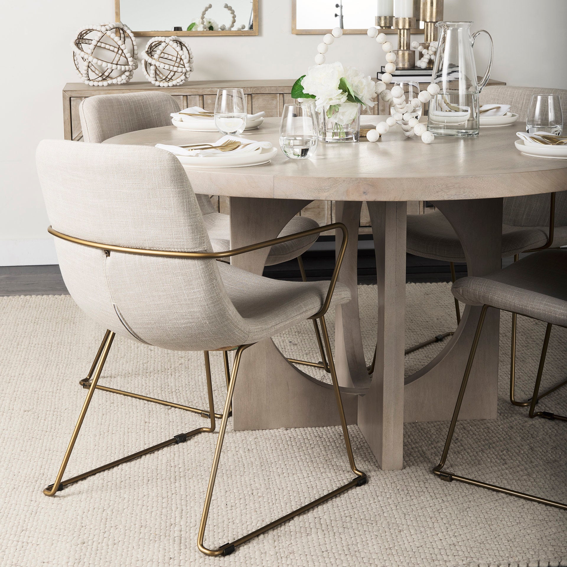 Mercana Sawyer 22.4" x 24.8" x 34.6" Metal Dining Chair (Set of 2)